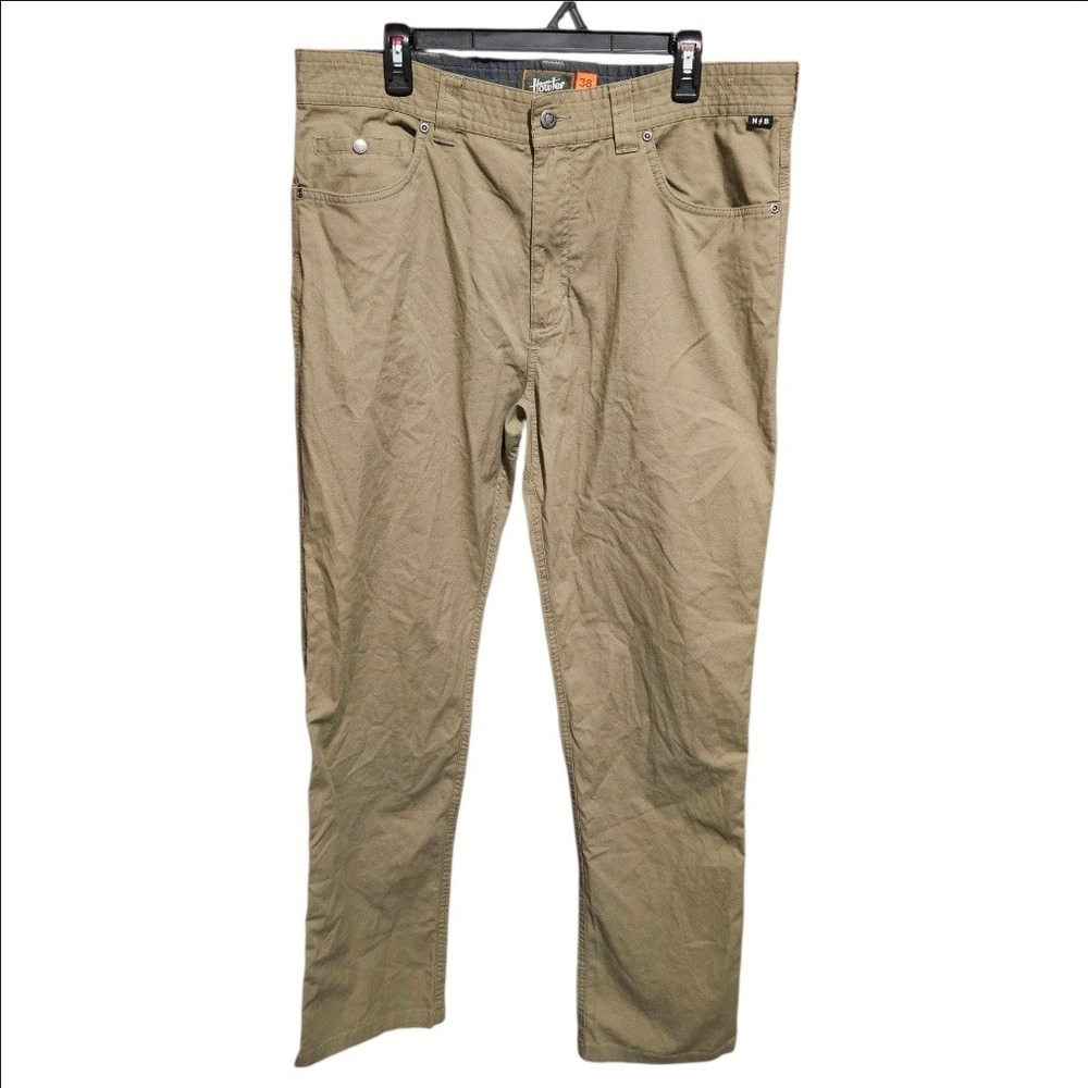 Howler Brothers Frontside 5-Pocket Pants Mens 38x32 Khaki Cordura Stretch Canvas